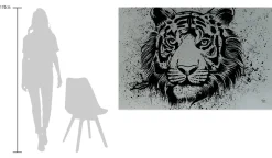 Öl Gemälde 'Features of a Tiger' | Handgemaltes Unikat