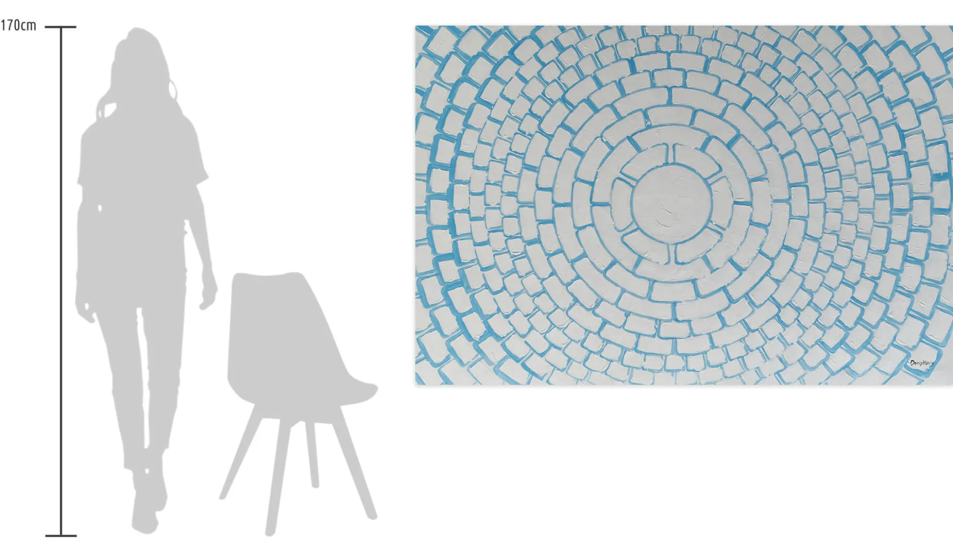 Öl Gemälde 'Figure Labyrinth' | Handgemaltes Unikat