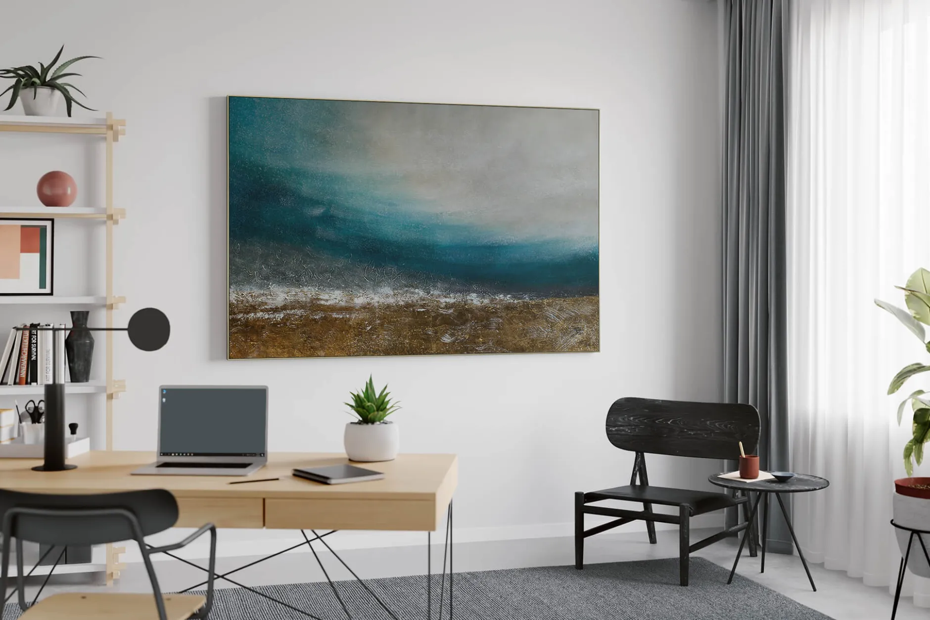 Öl Gemälde 'Finding Calm' | Handgemaltes Unikat