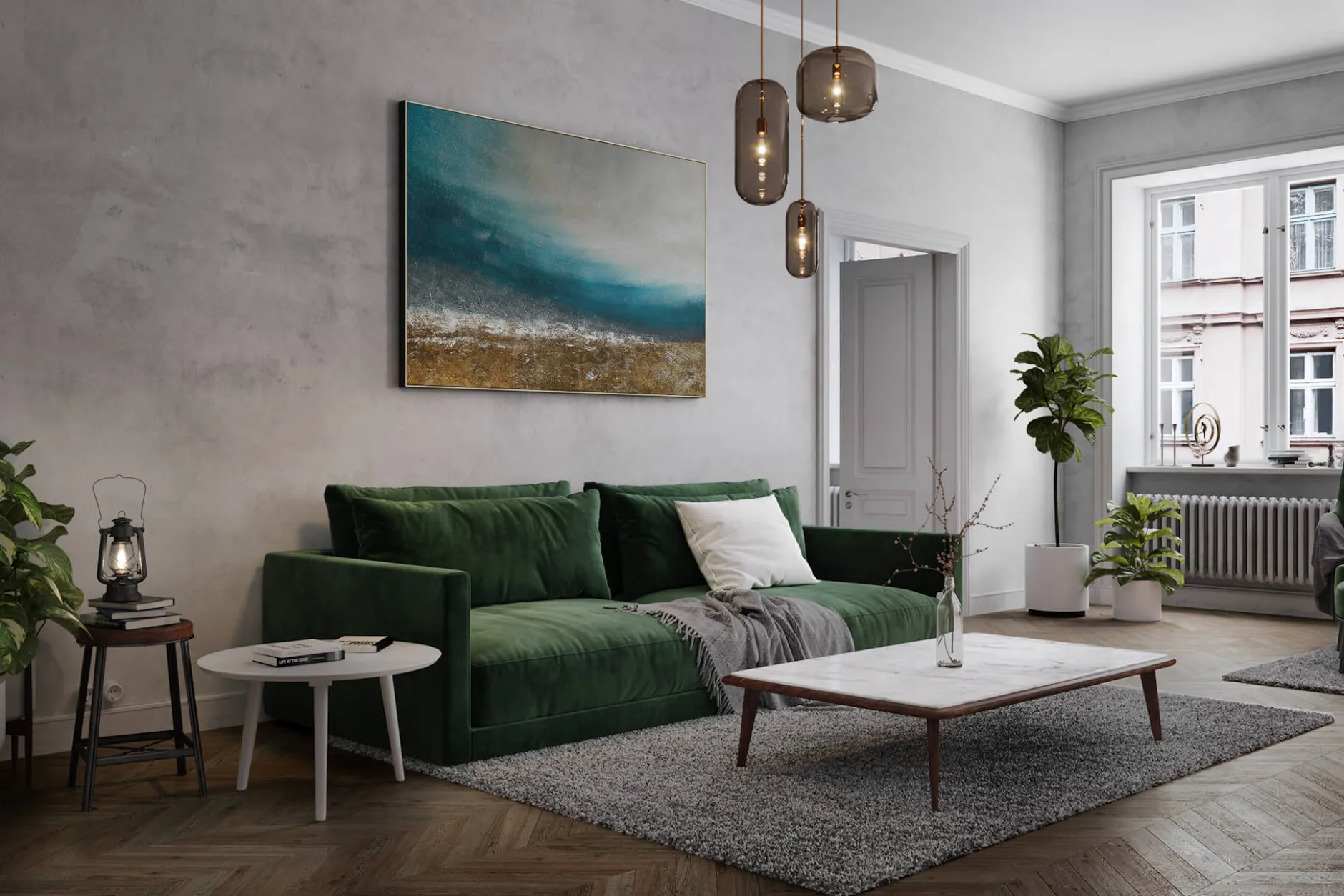 Öl Gemälde 'Finding Calm' | Handgemaltes Unikat
