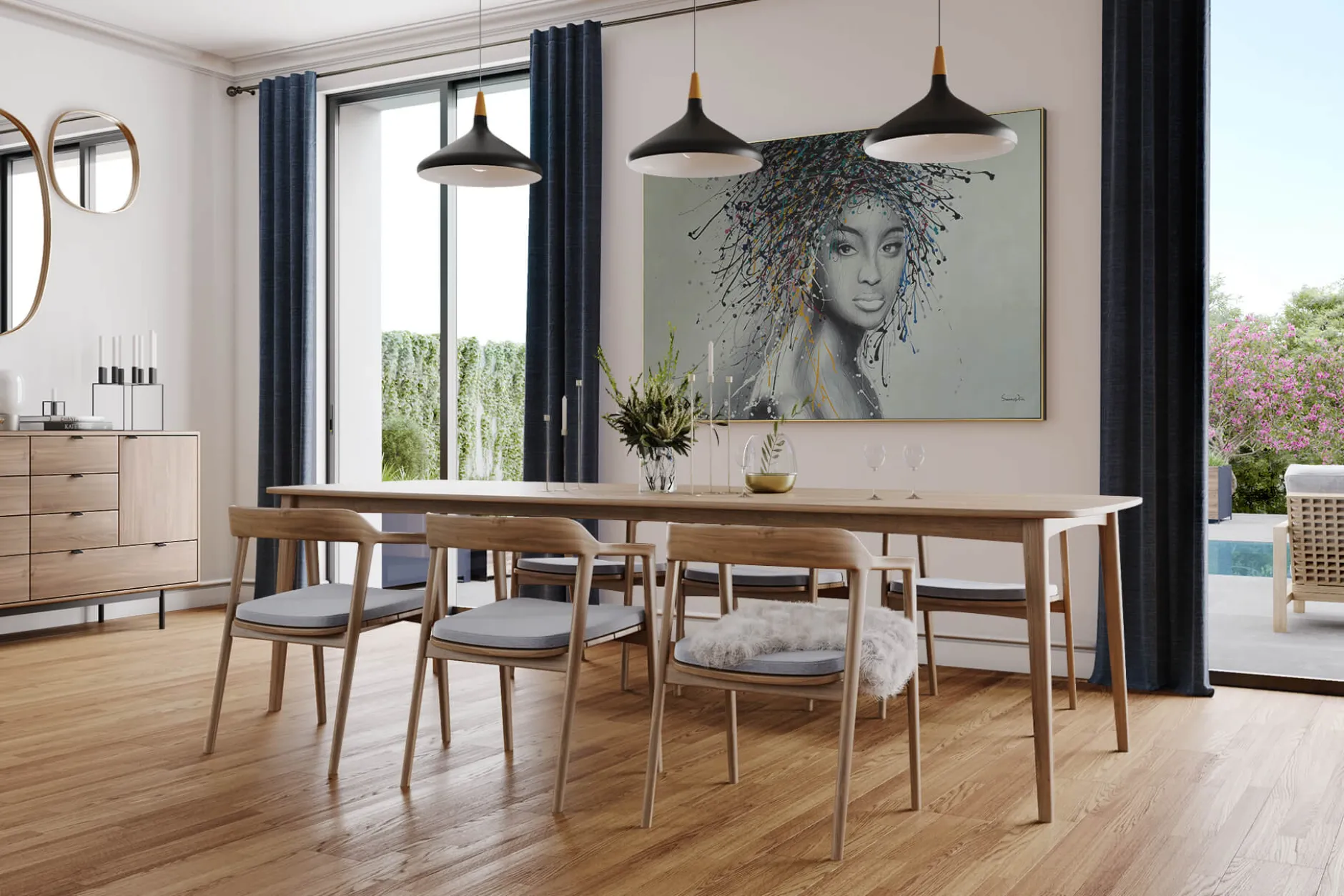 Öl Gemälde 'Firework of Creativity' | Handgemaltes Unikat