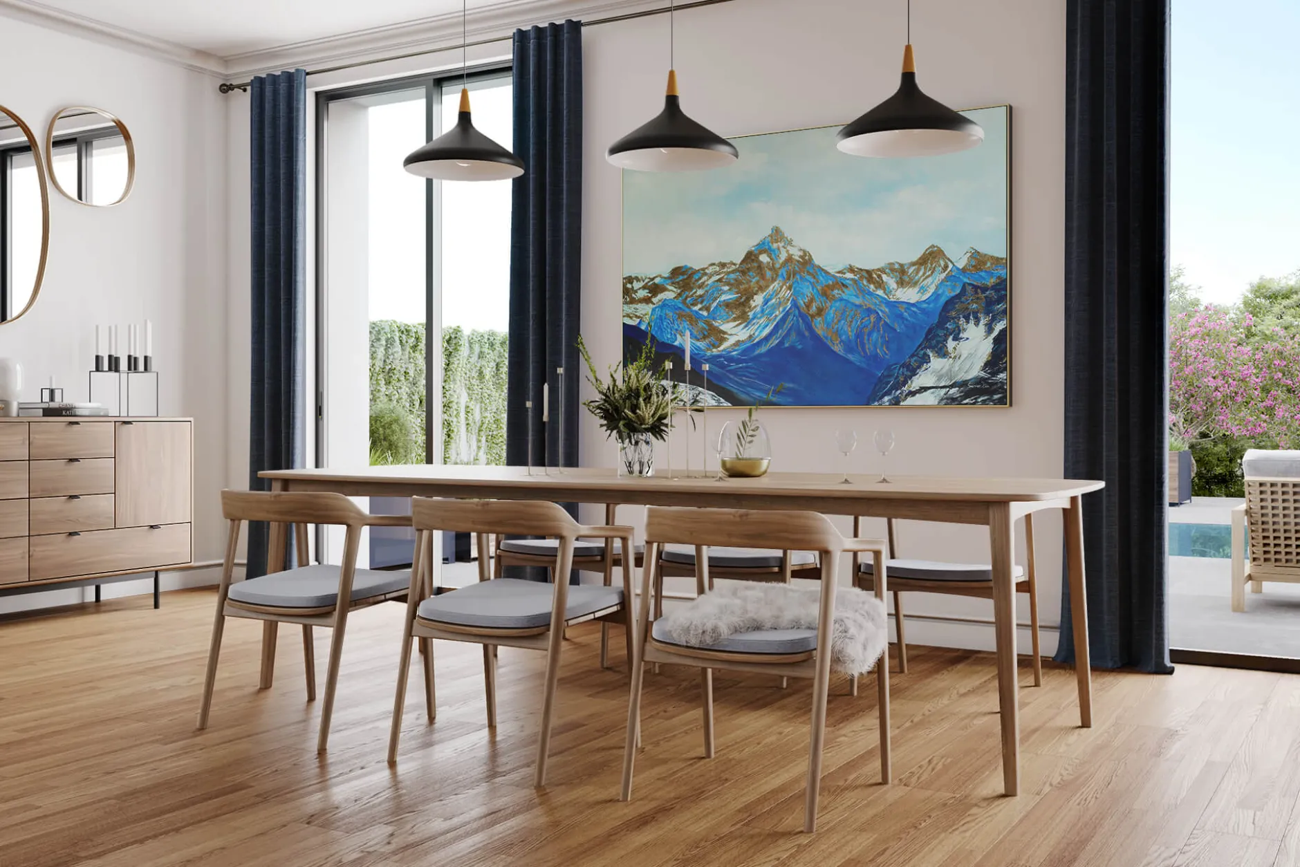 Öl Gemälde 'First Sunbeams' | Handgemaltes Unikat