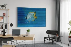 Öl Gemälde 'Fisch auf Reisen' | Handgemaltes Unikat