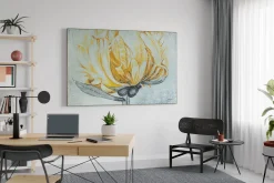 Öl Gemälde 'Flame Blossom' | Handgemaltes Unikat