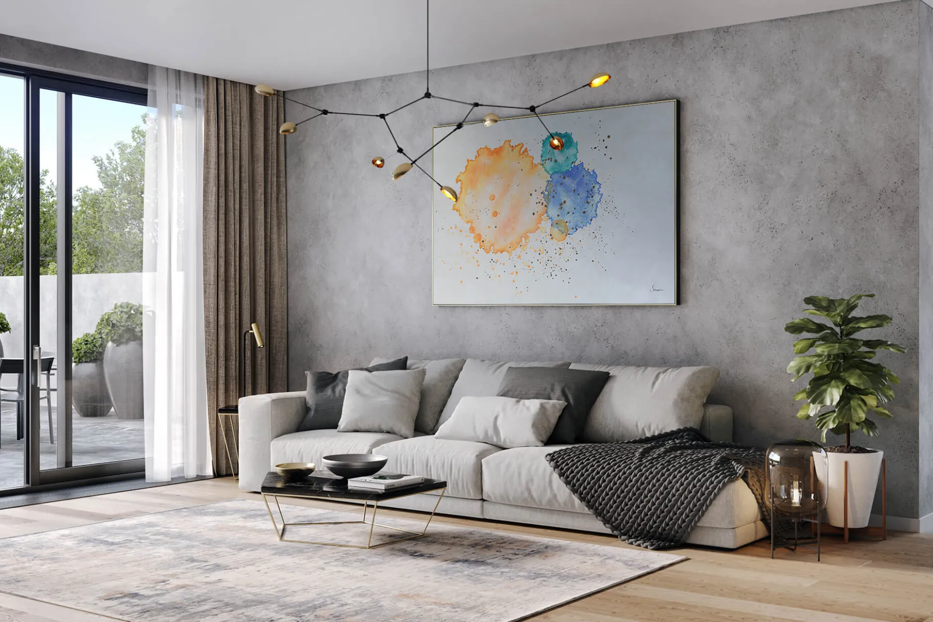Öl Gemälde 'Floating Dreams' | Handgemaltes Unikat