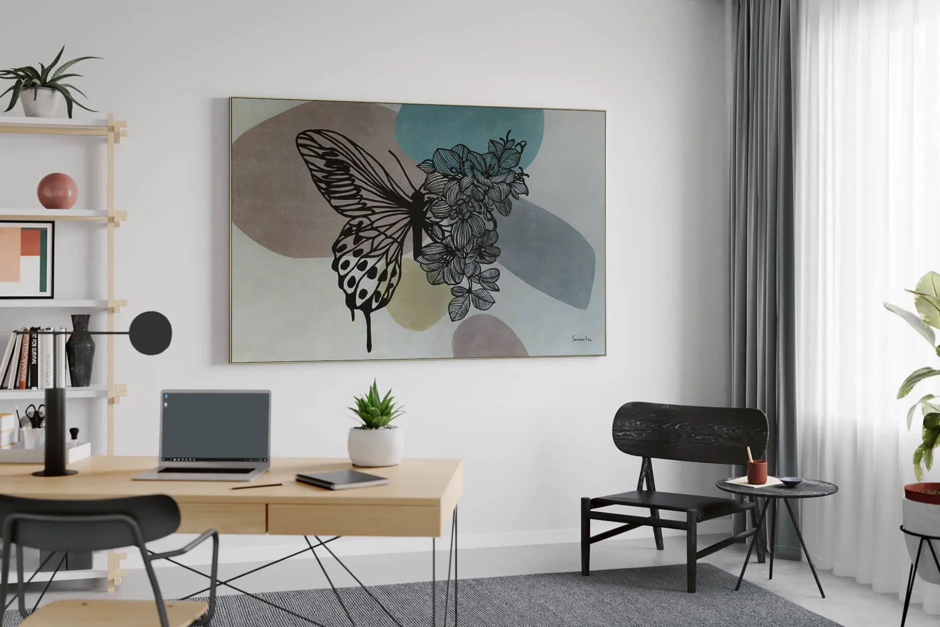 Öl Gemälde 'Florale Metamorphose' | Handgemaltes Unikat