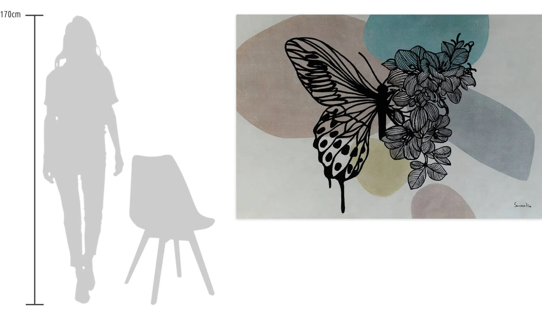 Öl Gemälde 'Florale Metamorphose' | Handgemaltes Unikat