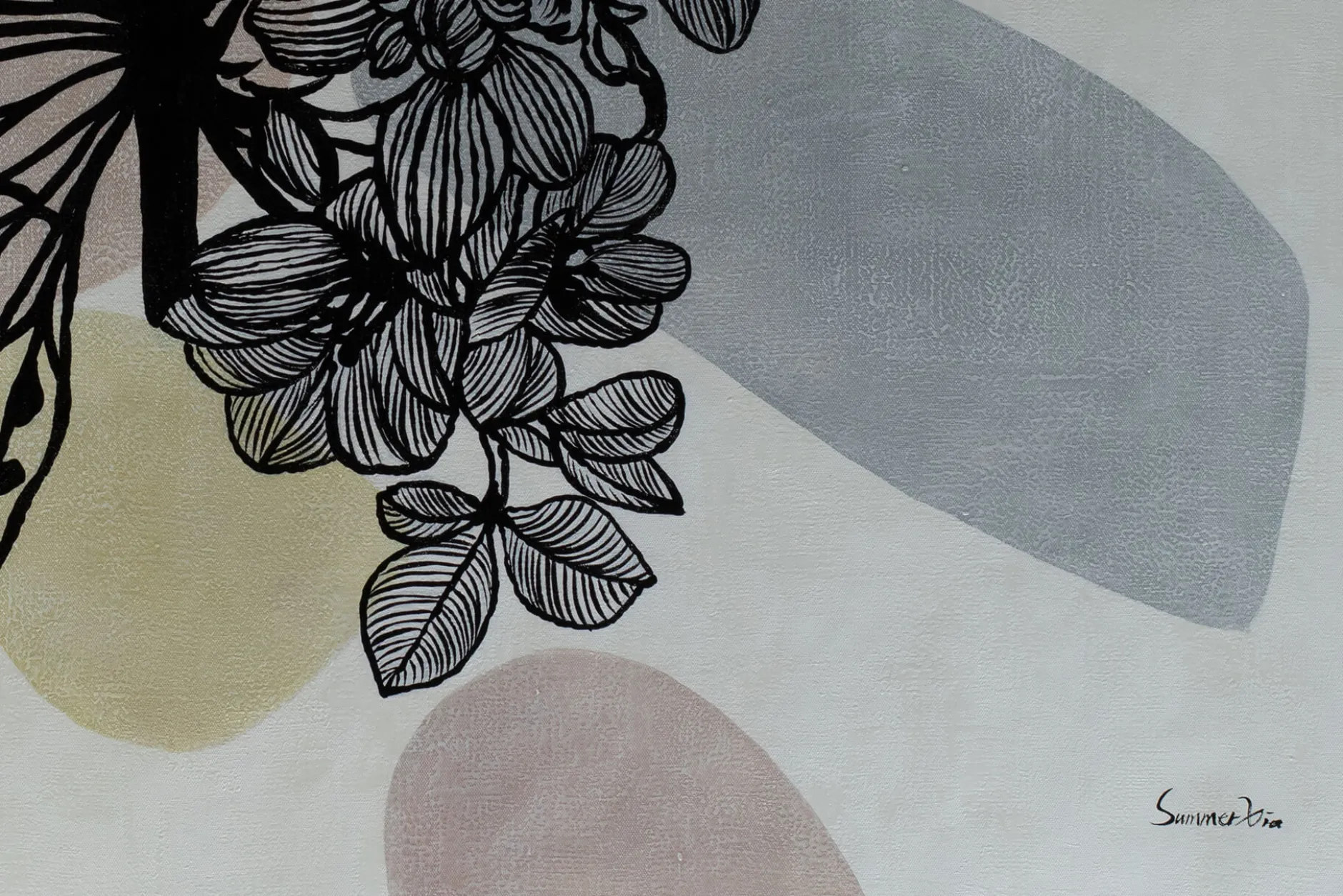 Öl Gemälde 'Florale Metamorphose' | Handgemaltes Unikat