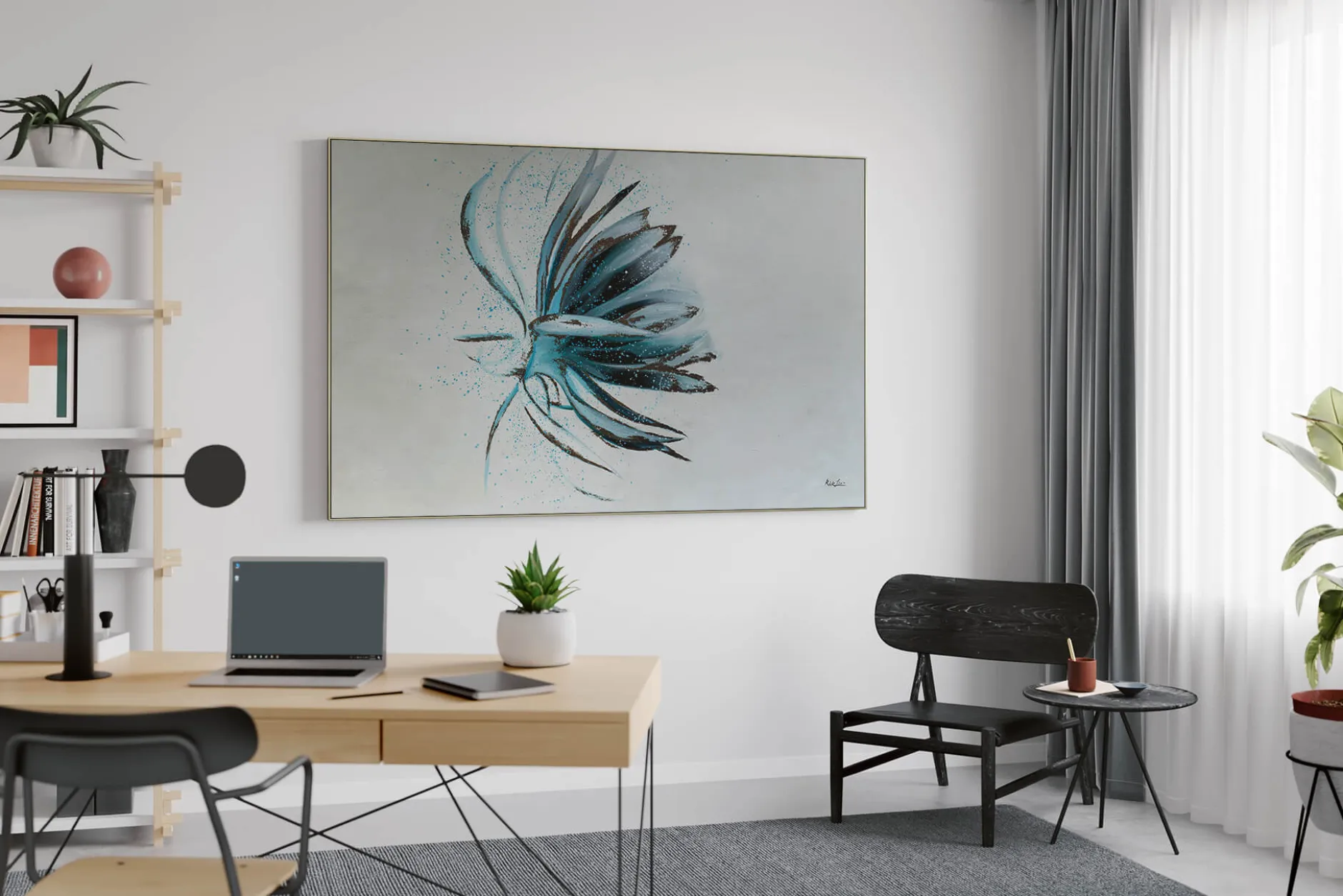Öl Gemälde 'Flower Idyll' | Handgemaltes Unikat
