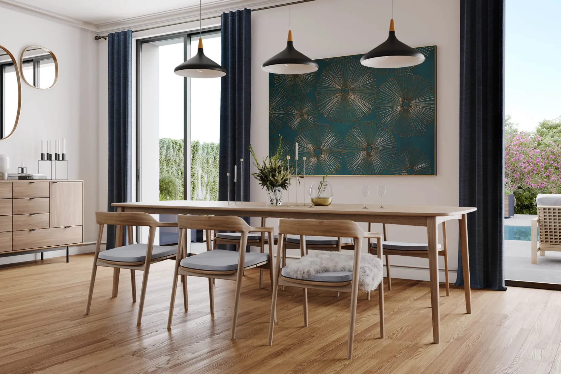 Öl Gemälde 'Flying Dandelion' | Handgemaltes Unikat