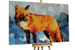 Öl Gemälde 'Fox of Fire' | Handgemaltes Unikat