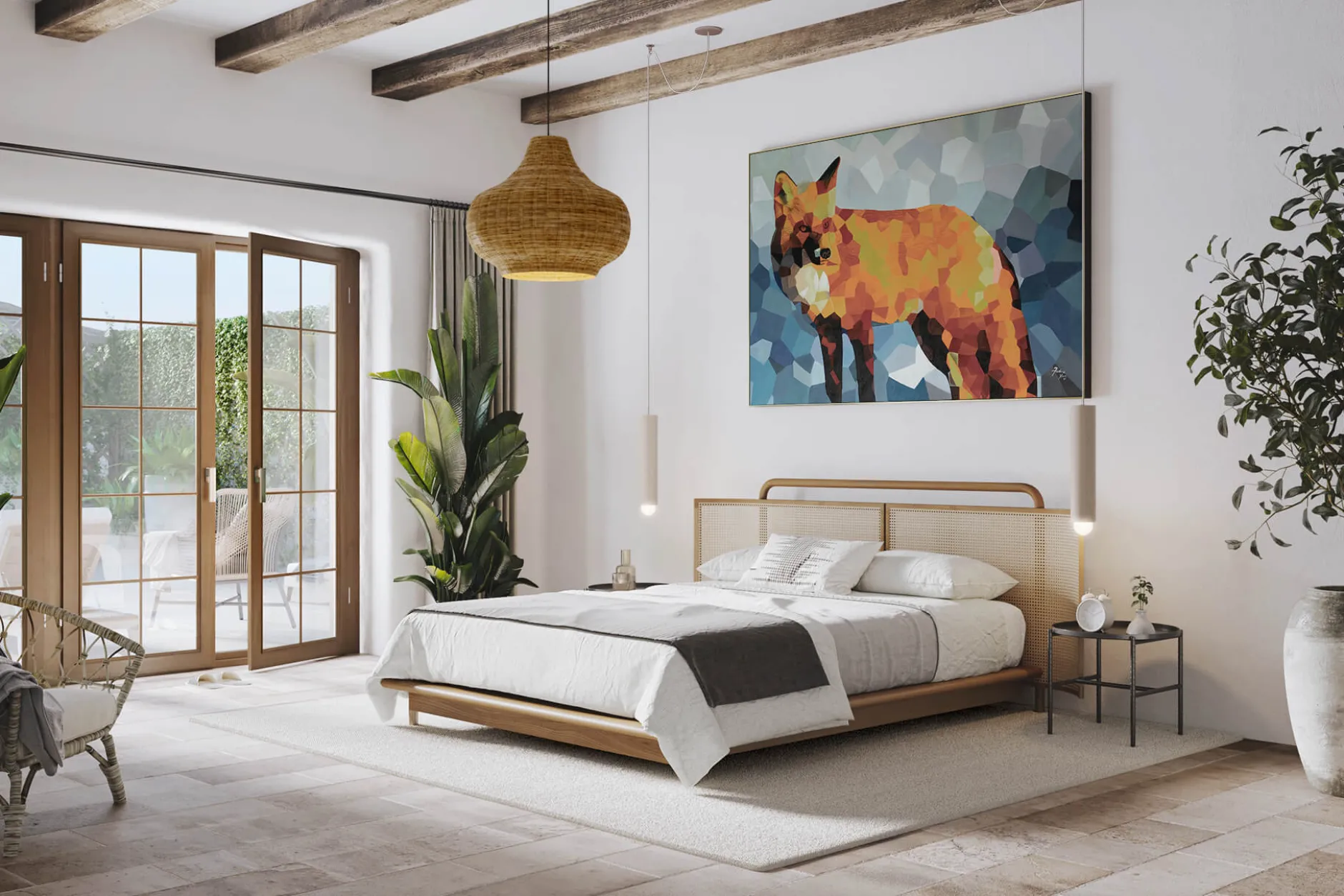 Öl Gemälde 'Fox of Fire' | Handgemaltes Unikat