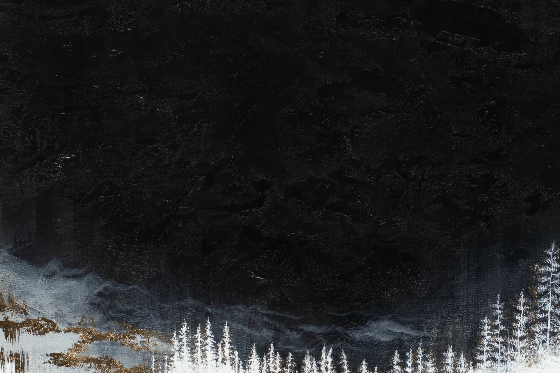Öl Gemälde 'Frosty Magic' | Handgemaltes Unikat