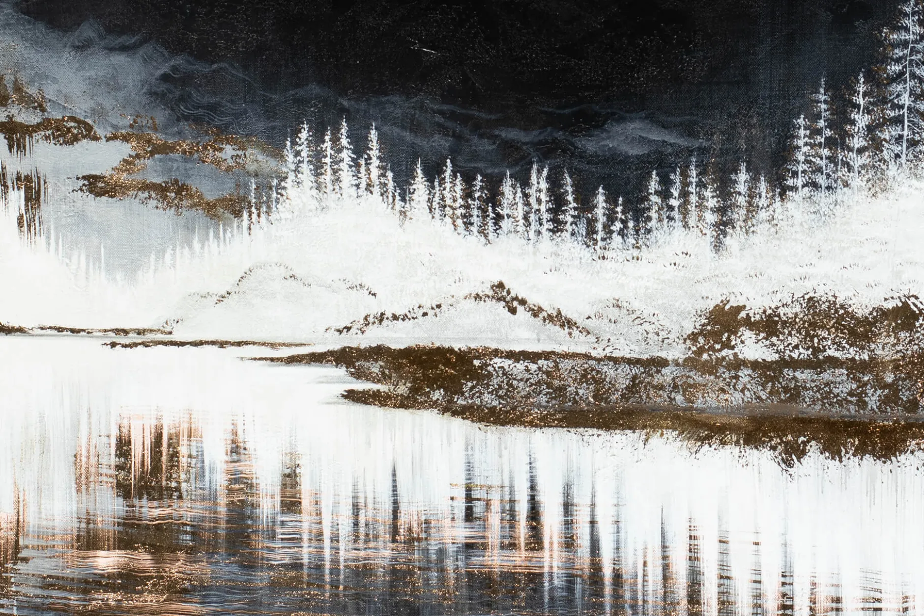 Öl Gemälde 'Frosty Magic' | Handgemaltes Unikat