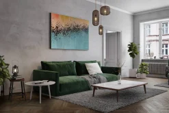Öl Gemälde 'Fusion by Gold' | Handgemaltes Unikat