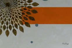 Öl Gemälde 'Geometric Sun' | Handgemaltes Unikat