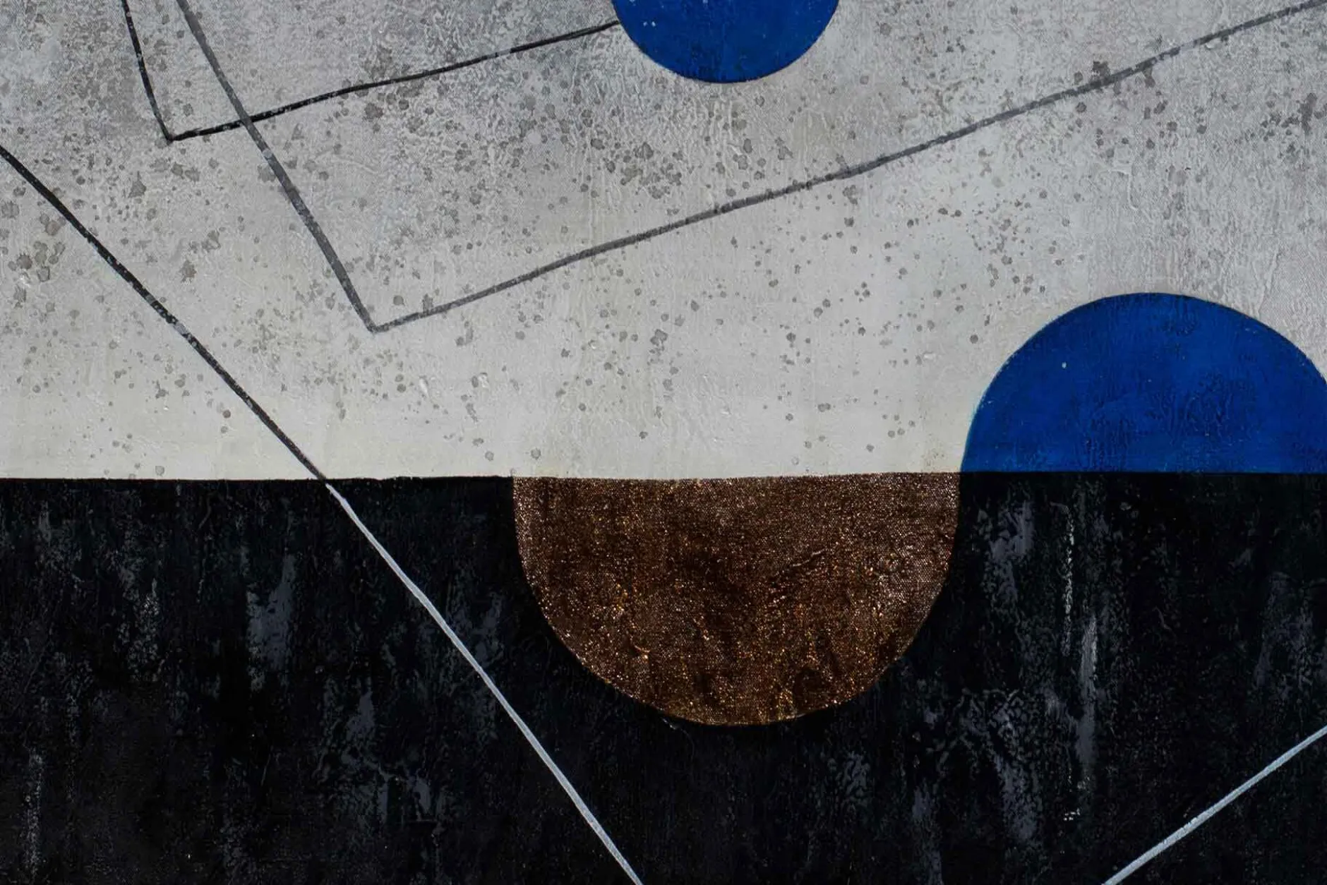 Öl Gemälde 'Geometric Thoughts' | Handgemaltes Unikat
