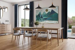 Öl Gemälde 'Geometrische Idylle' | Handgemaltes Unikat