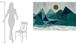 Öl Gemälde 'Geometrische Idylle' | Handgemaltes Unikat