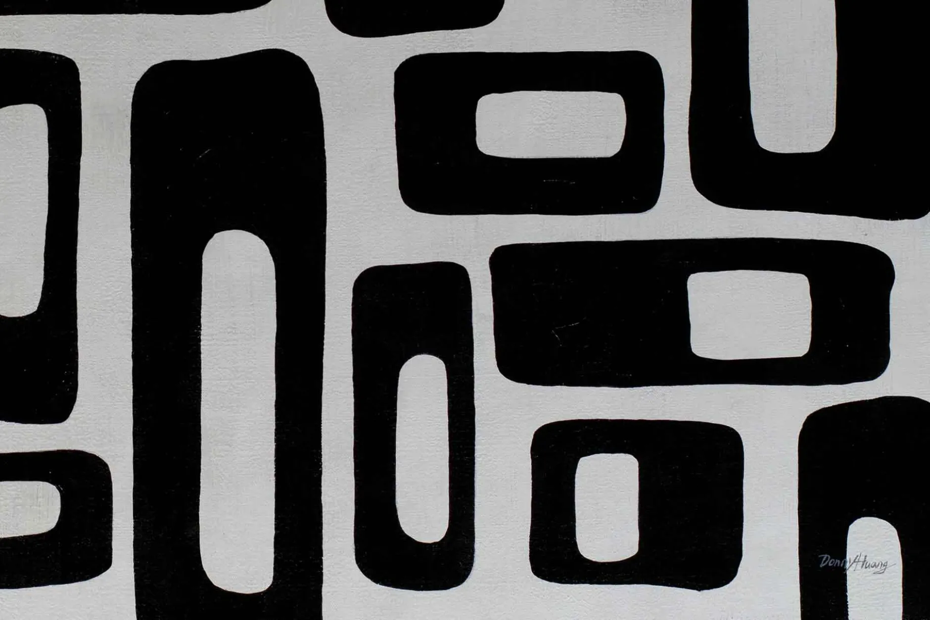 Öl Gemälde 'Geometry Depths' | Handgemaltes Unikat
