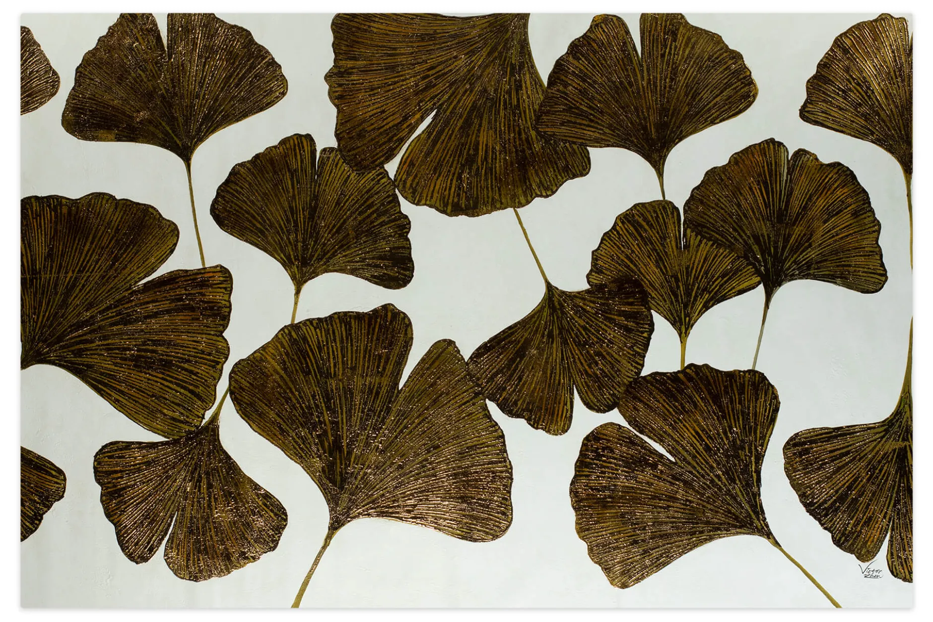 Öl Gemälde 'Ginkgo Finery' | Handgemaltes Unikat