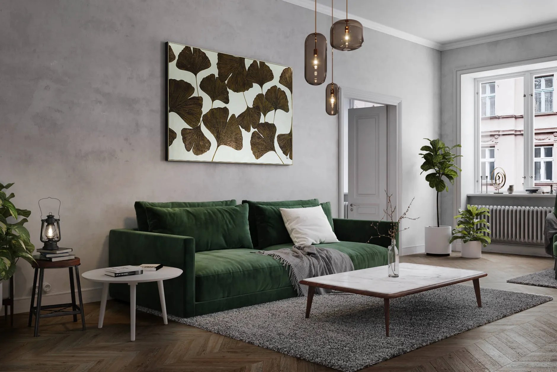 Öl Gemälde 'Ginkgo Finery' | Handgemaltes Unikat