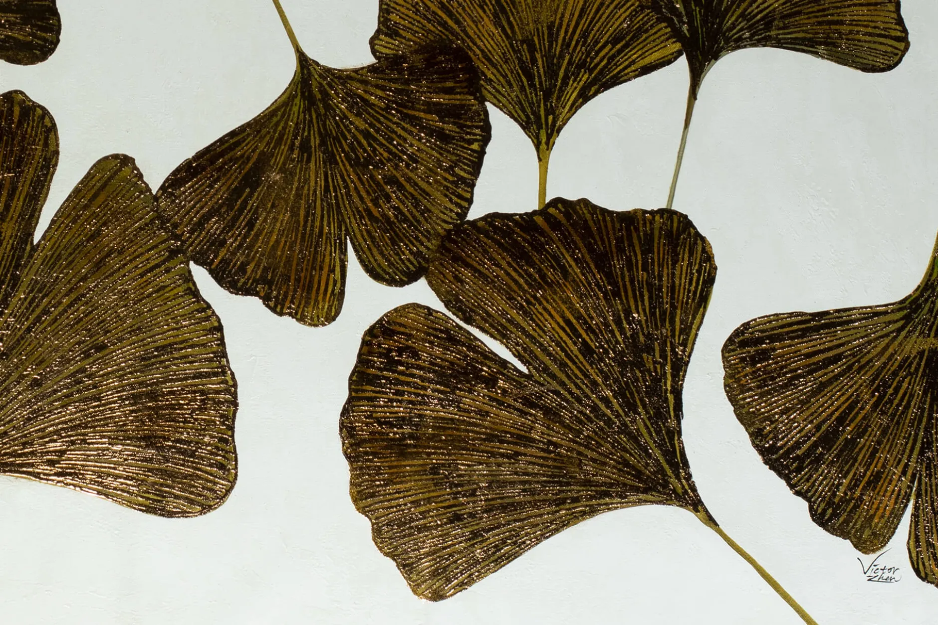 Öl Gemälde 'Ginkgo Finery' | Handgemaltes Unikat