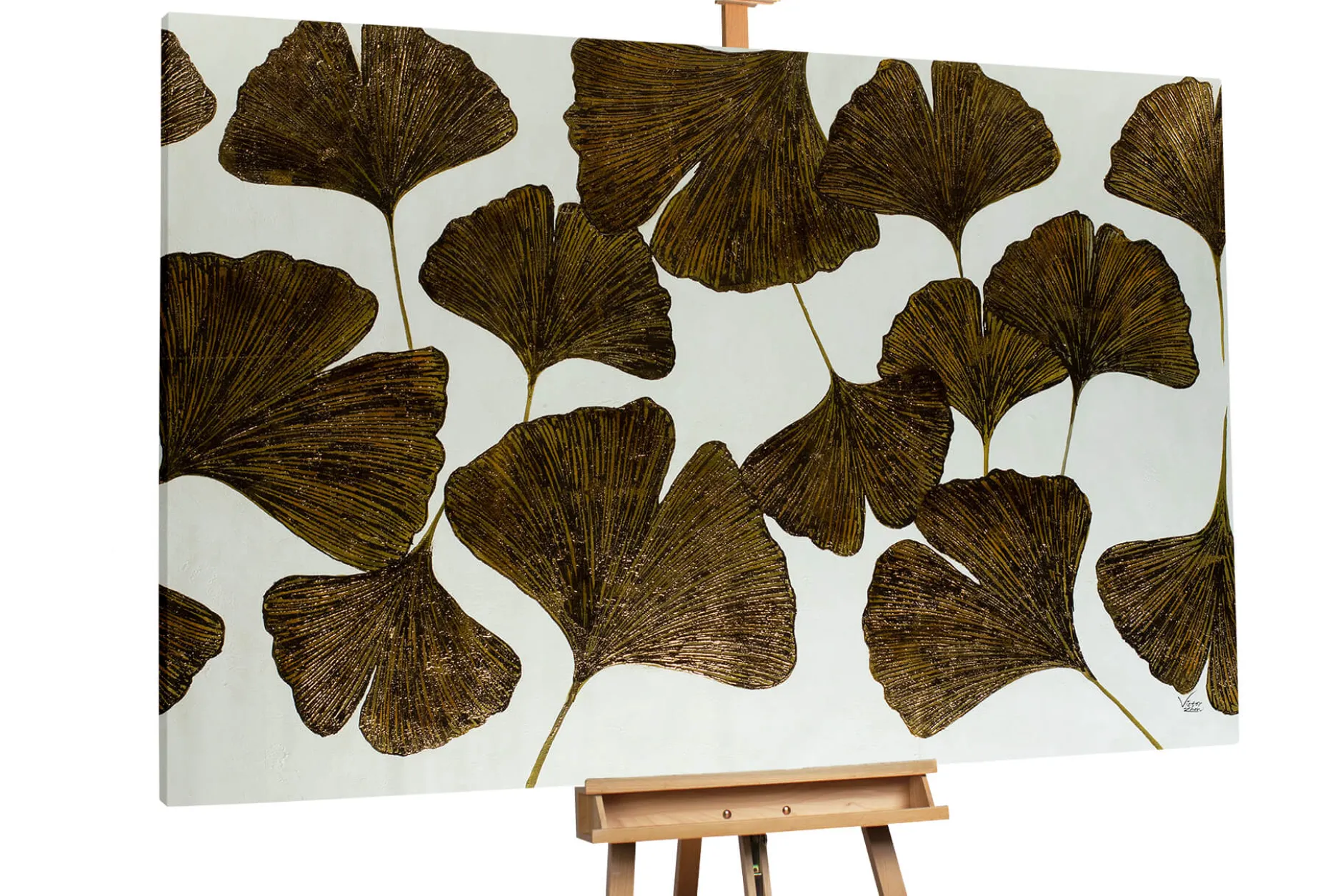 Öl Gemälde 'Ginkgo Finery' | Handgemaltes Unikat