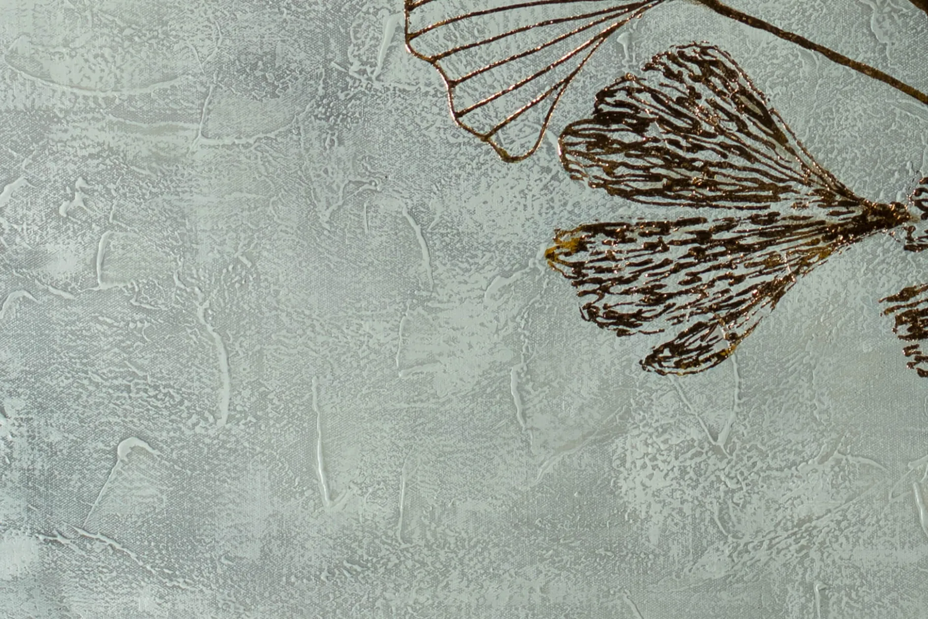 Öl Gemälde 'Ginkgopoesie' | Handgemaltes Unikat