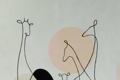 Öl Gemälde 'Giraffenfamilie' | Handgemaltes Unikat