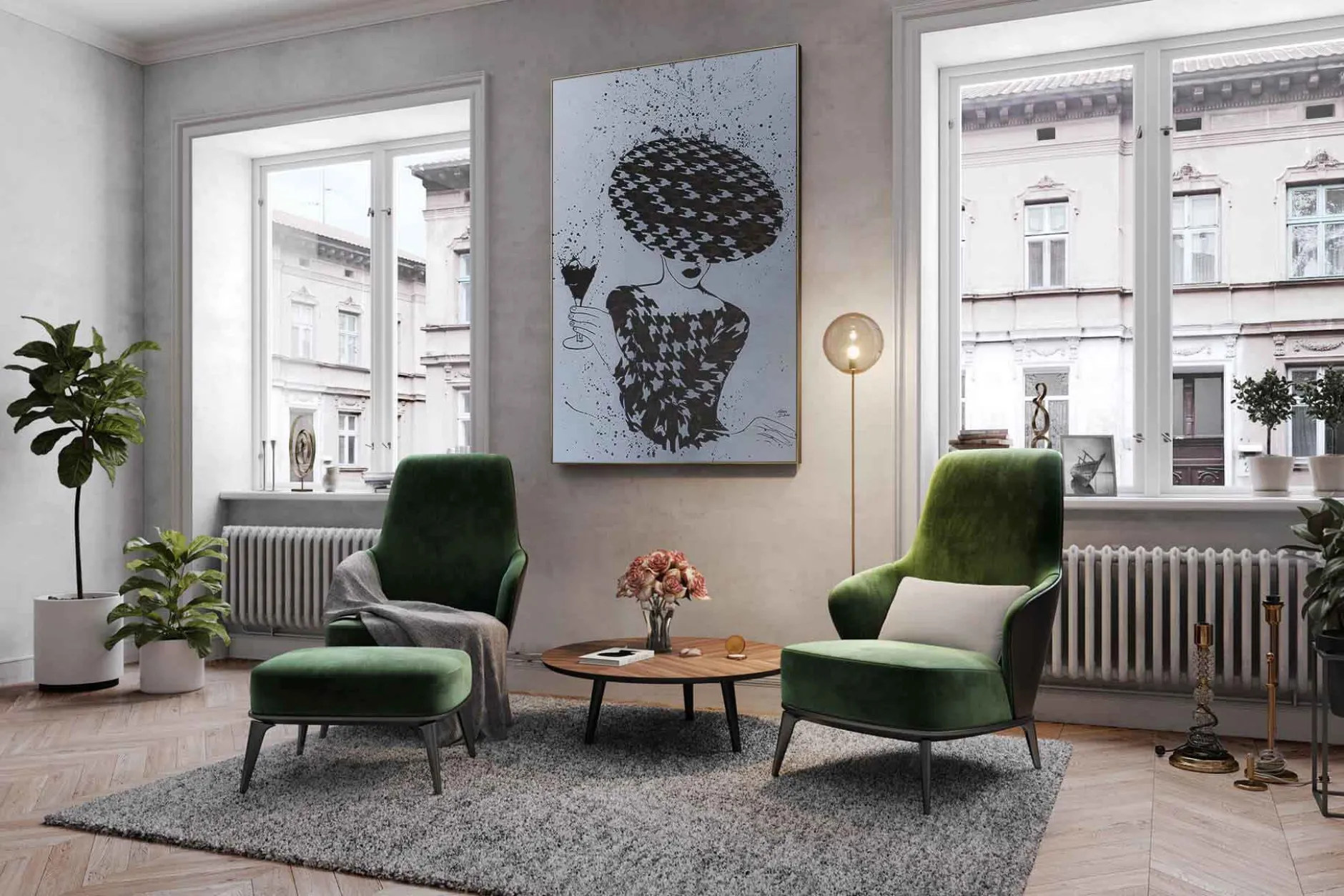 Öl Gemälde 'Glamorous Life' | Handgemaltes Unikat