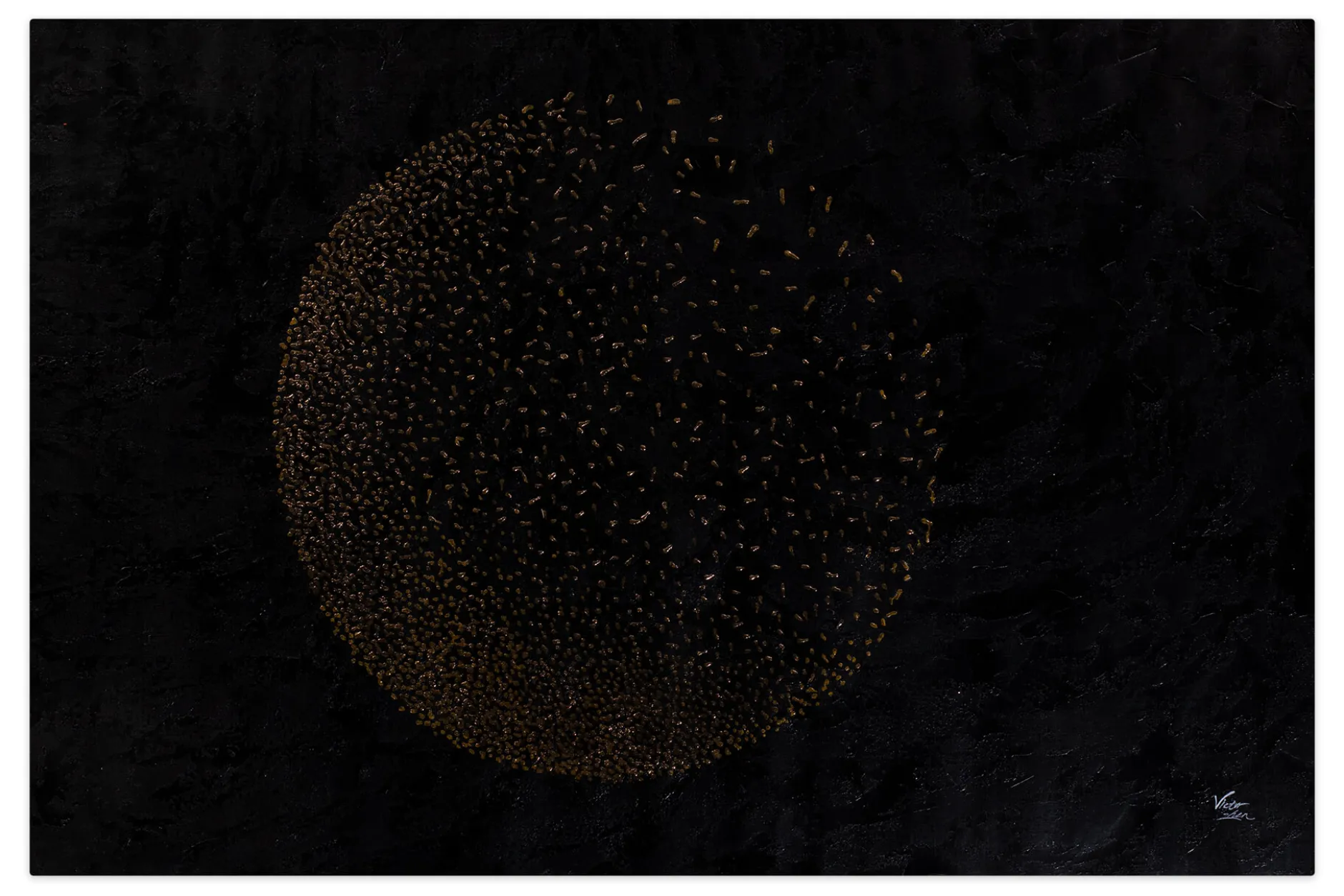 Öl Gemälde 'Glimpses of the Moon' | Handgemaltes Unikat