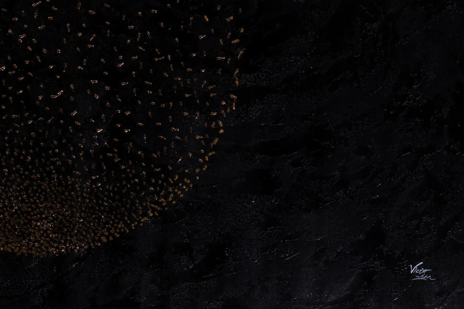 Öl Gemälde 'Glimpses of the Moon' | Handgemaltes Unikat