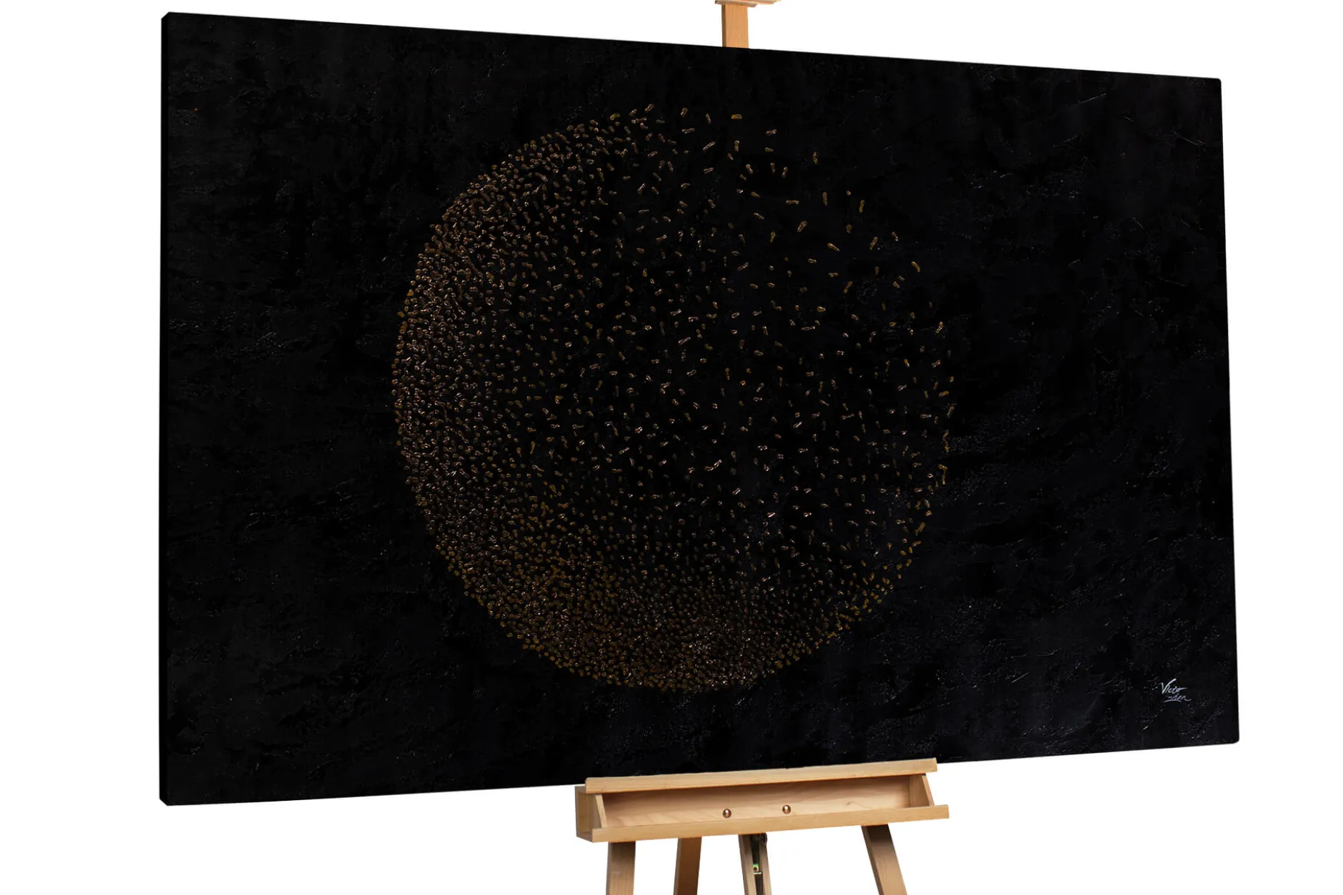 Öl Gemälde 'Glimpses of the Moon' | Handgemaltes Unikat