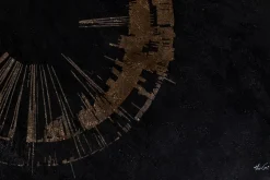 Öl Gemälde 'Goldener Kosmos' | Handgemaltes Unikat