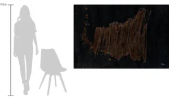 Öl Gemälde 'Golden Fragments' | Handgemaltes Unikat