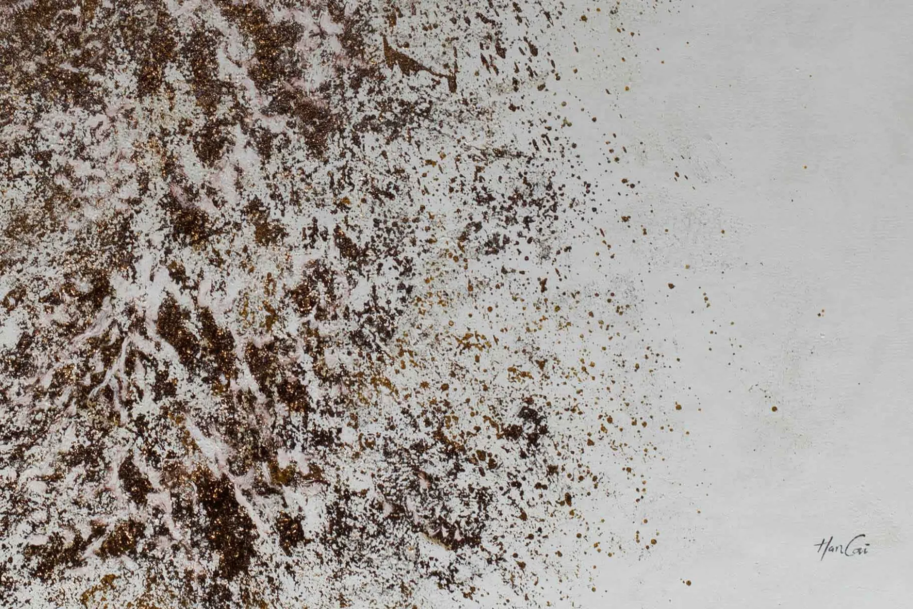 Öl Gemälde 'Golden Manifestations' | Handgemaltes Unikat