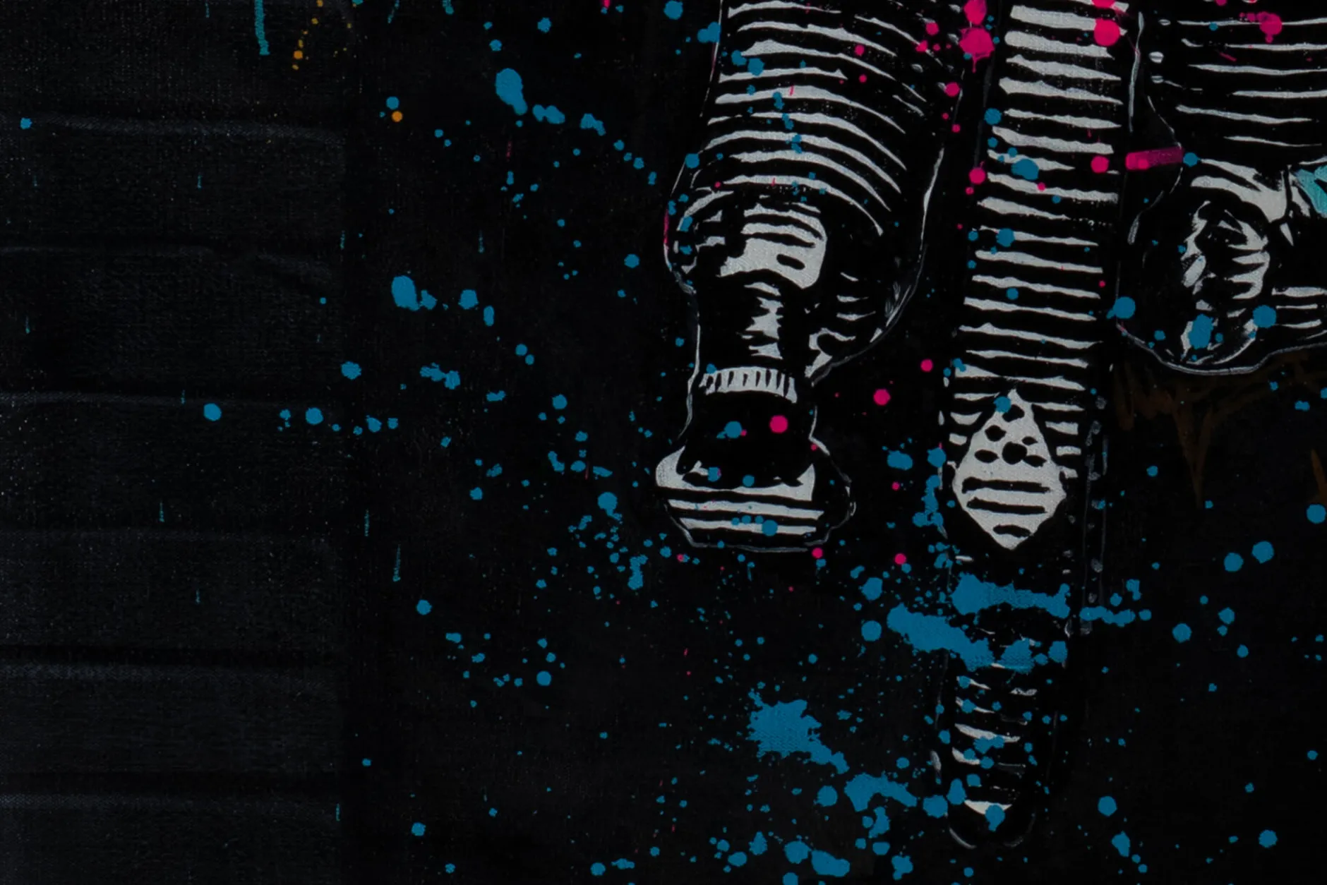 Öl Gemälde 'Graffiti Balance' | Handgemaltes Unikat