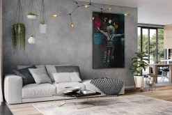 Öl Gemälde 'Graffiti Balance' | Handgemaltes Unikat