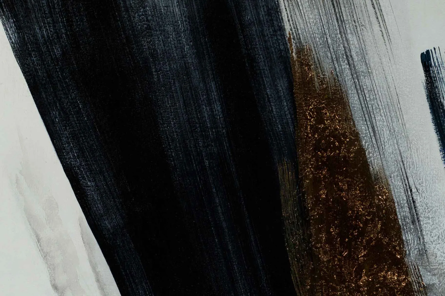Öl Gemälde 'Graphite Gradation' | Handgemaltes Unikat
