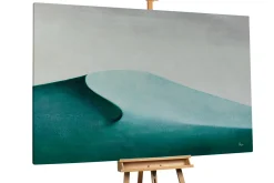 Öl Gemälde 'Green under Grey' | Handgemaltes Unikat