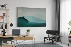 Öl Gemälde 'Green under Grey' | Handgemaltes Unikat