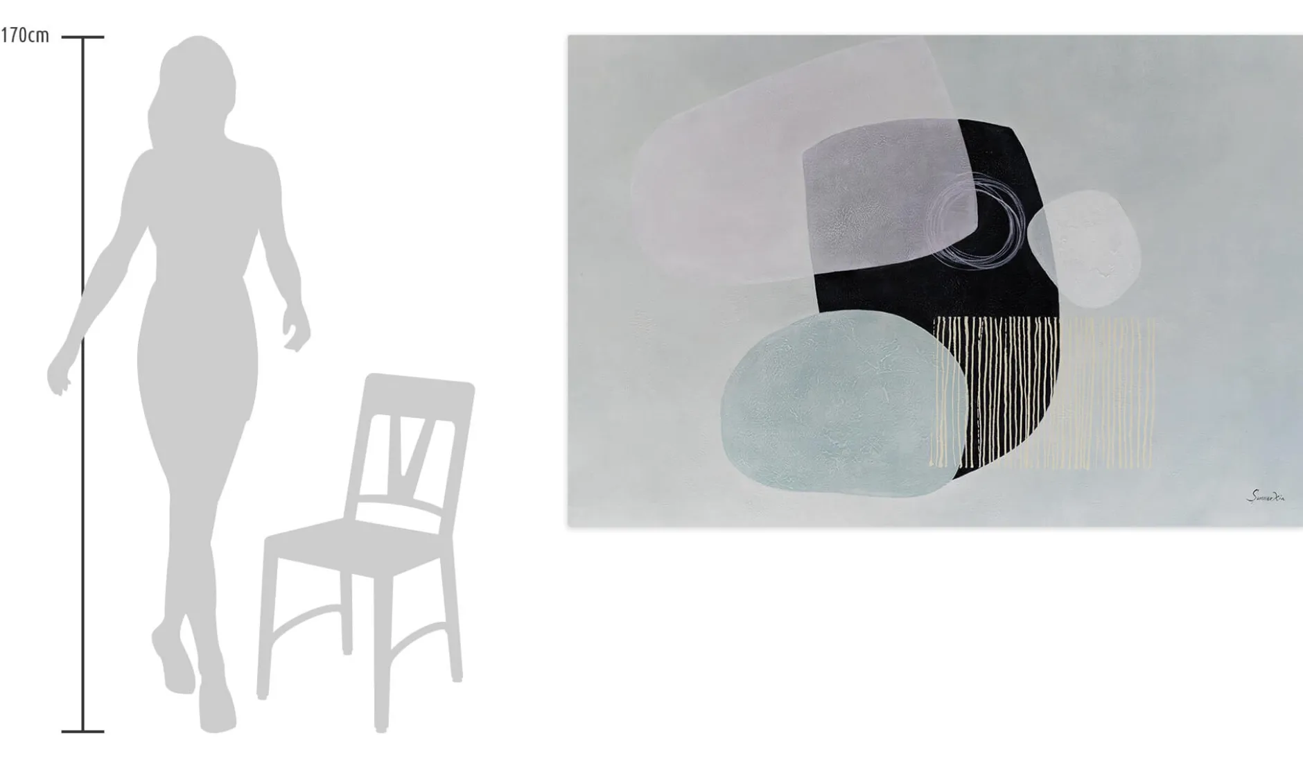 Öl Gemälde 'Grey Contemplation' | Handgemaltes Unikat