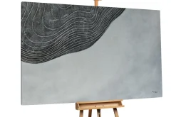 Öl Gemälde 'Grey Formation' | Handgemaltes Unikat