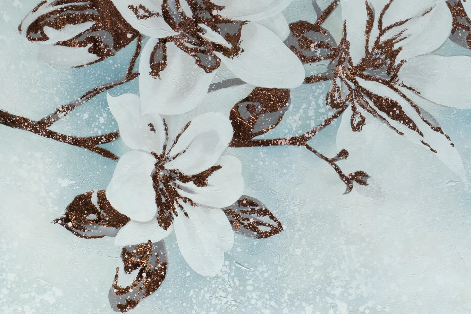 Öl Gemälde 'Göttliche Blüten' | Handgemaltes Unikat