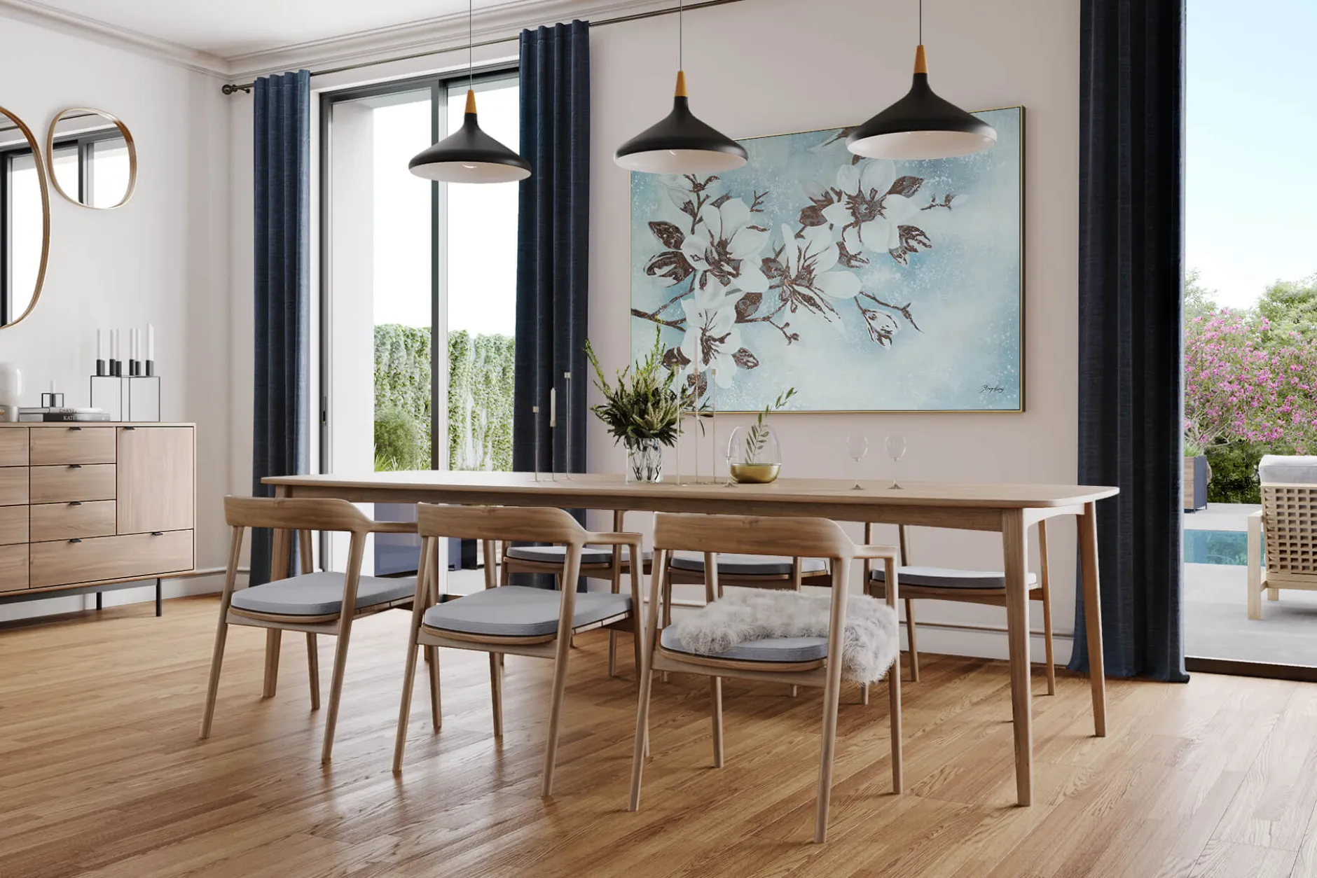 Öl Gemälde 'Göttliche Blüten' | Handgemaltes Unikat