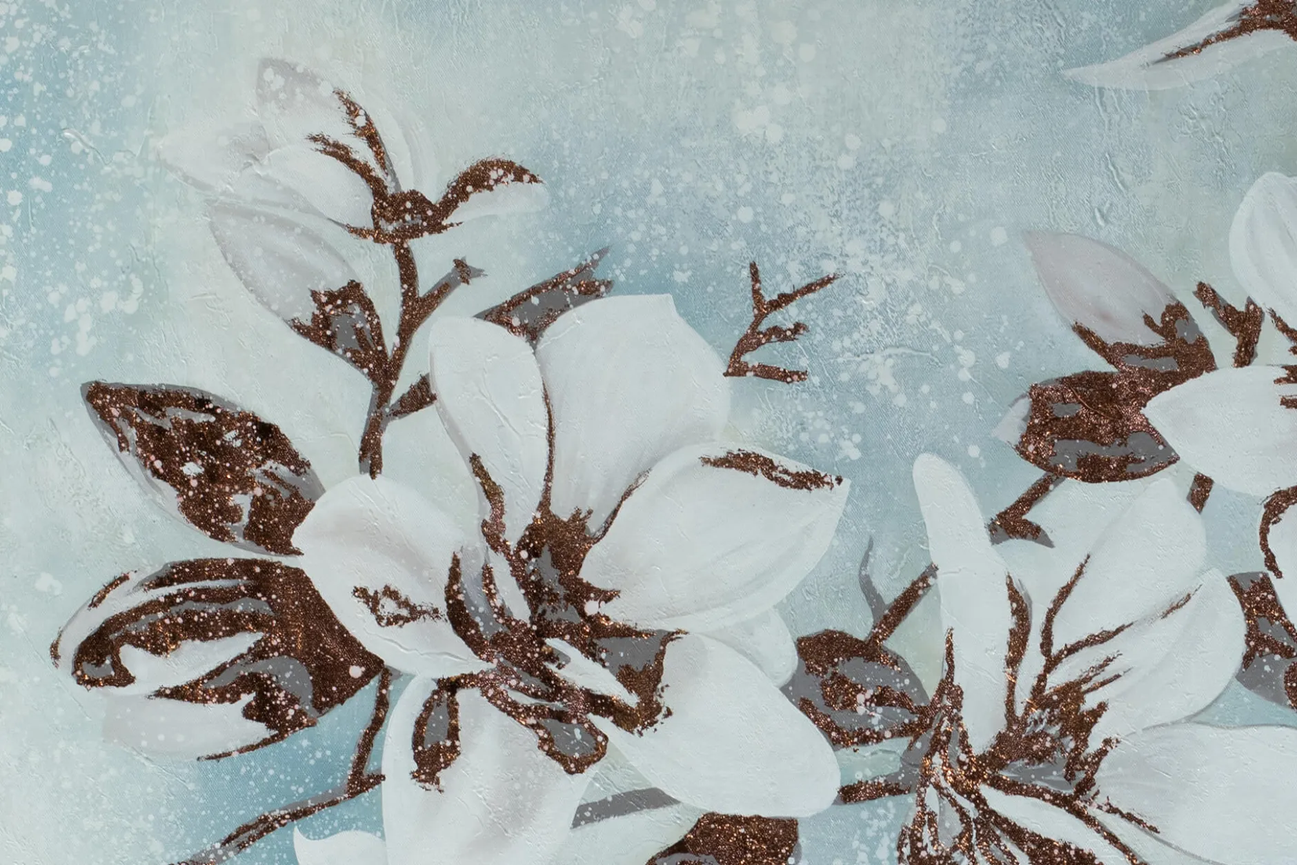 Öl Gemälde 'Göttliche Blüten' | Handgemaltes Unikat