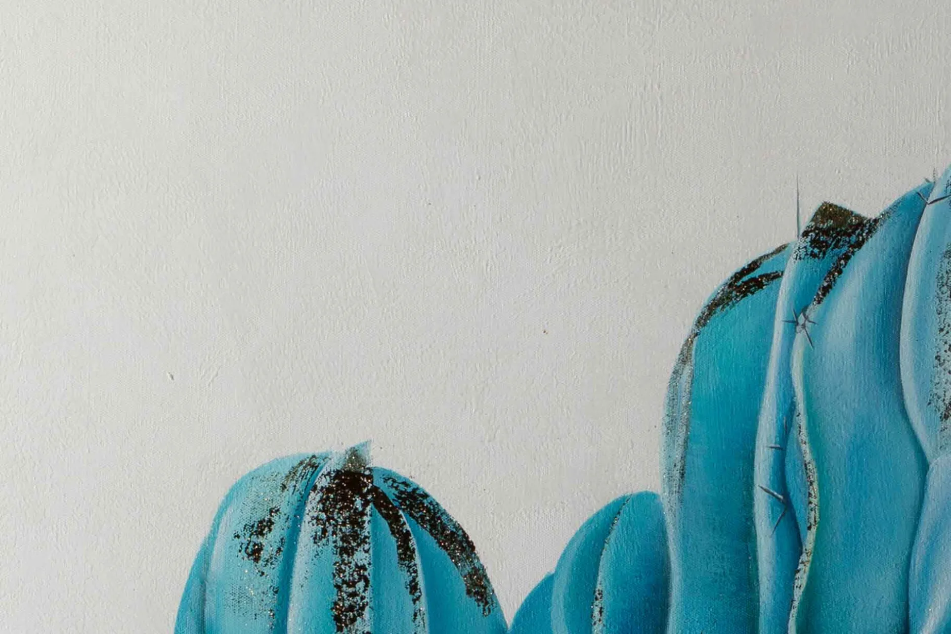 Öl Gemälde 'Hand of a Cactus' | Handgemaltes Unikat