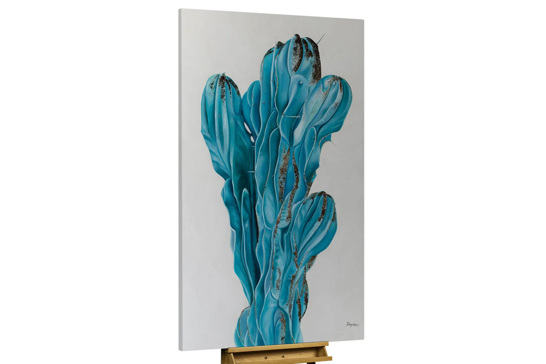Öl Gemälde 'Hand of a Cactus' | Handgemaltes Unikat