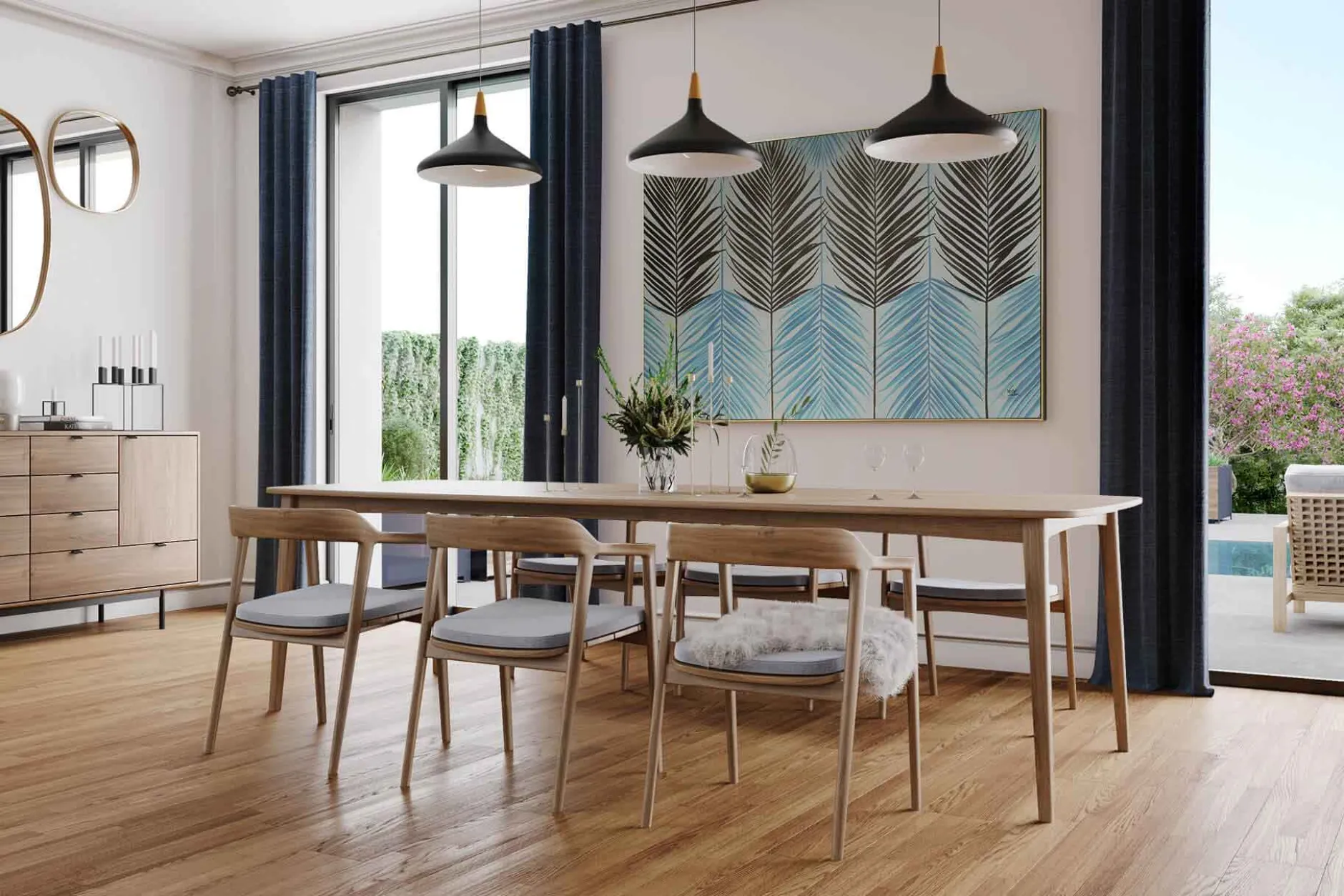 Öl Gemälde 'Harmony of Leaves' | Handgemaltes Unikat